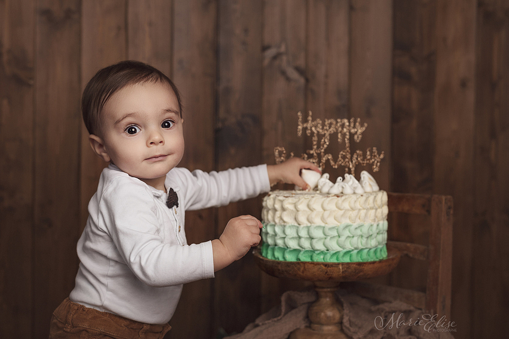 Gateau anniversaire bébé 1 an séance photo