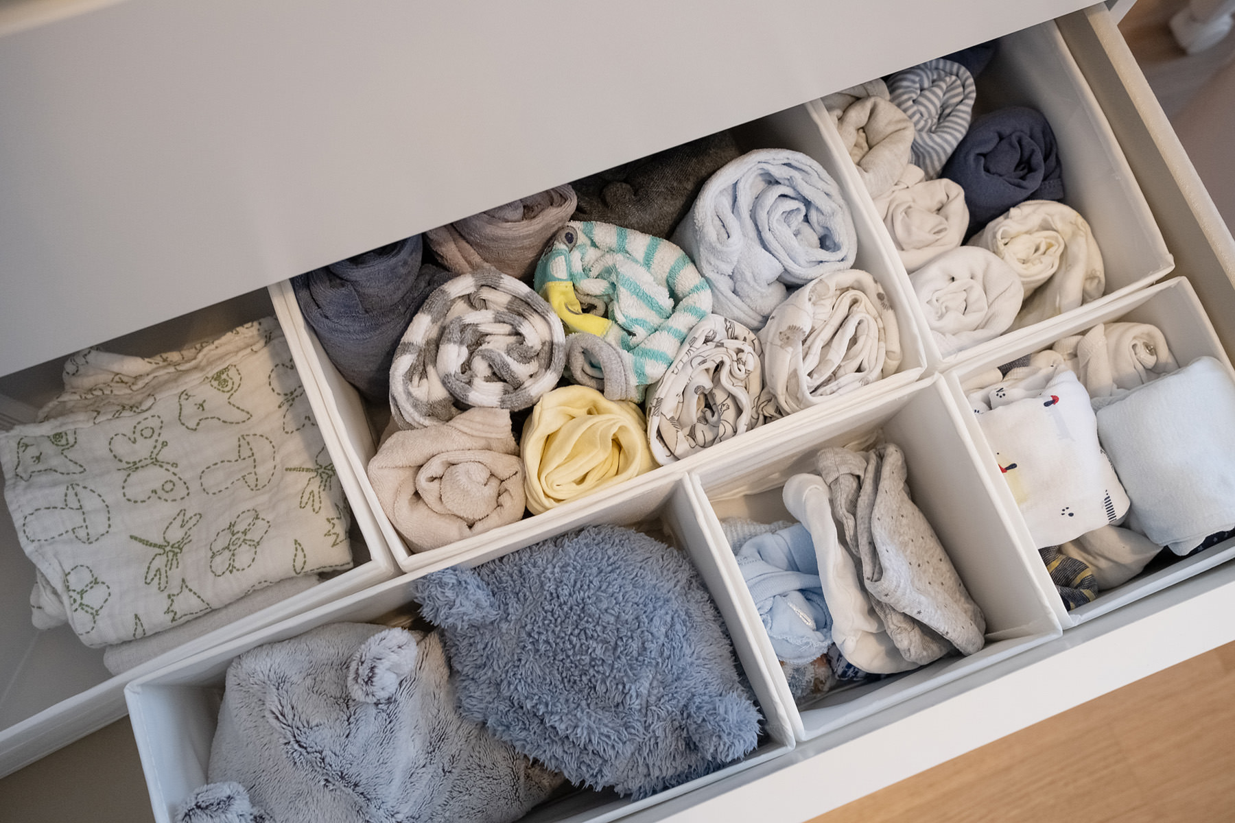 Le meilleur moyen d'organiser la commode à langer de votre bébé - Marie  Elise Studio Photo Lausanne