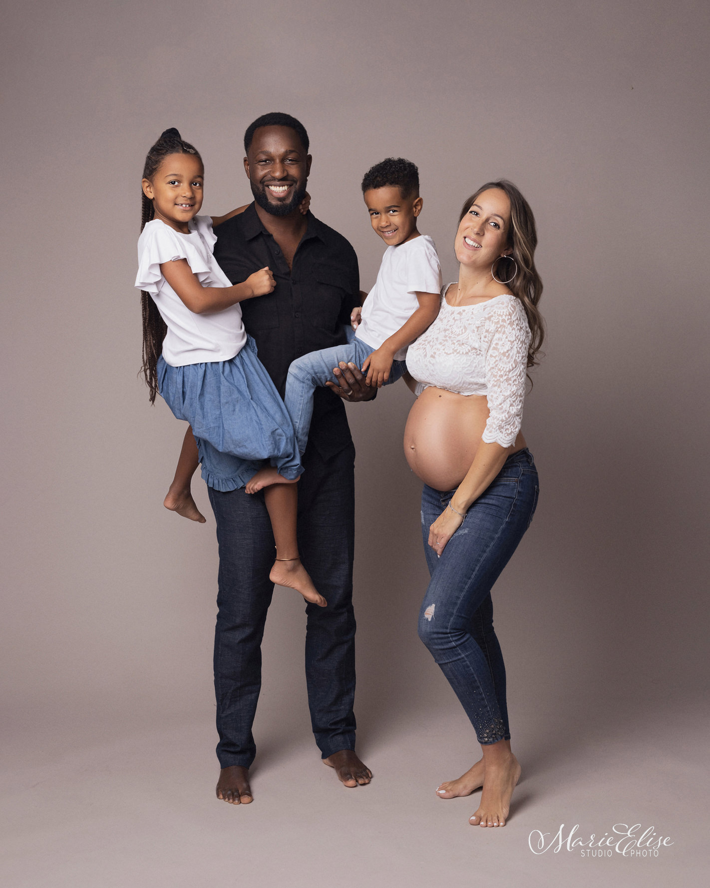 Séance photo grossesse en famille