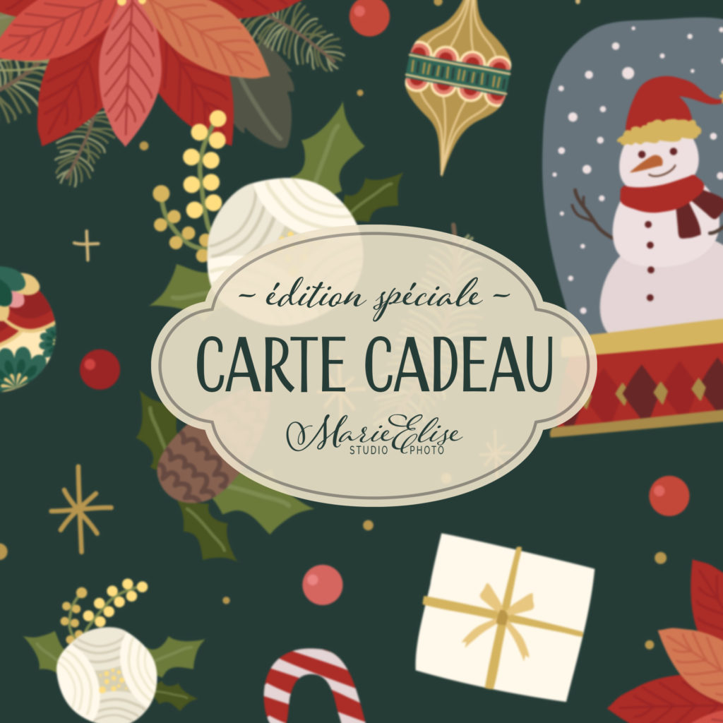 Carte cadeau seance photo Noël