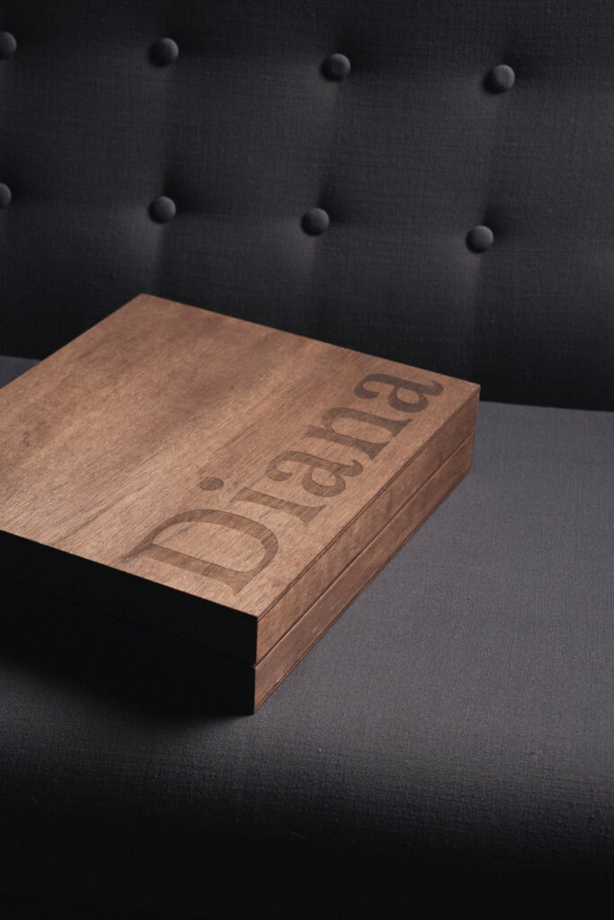 Coffret en bois pour album photo