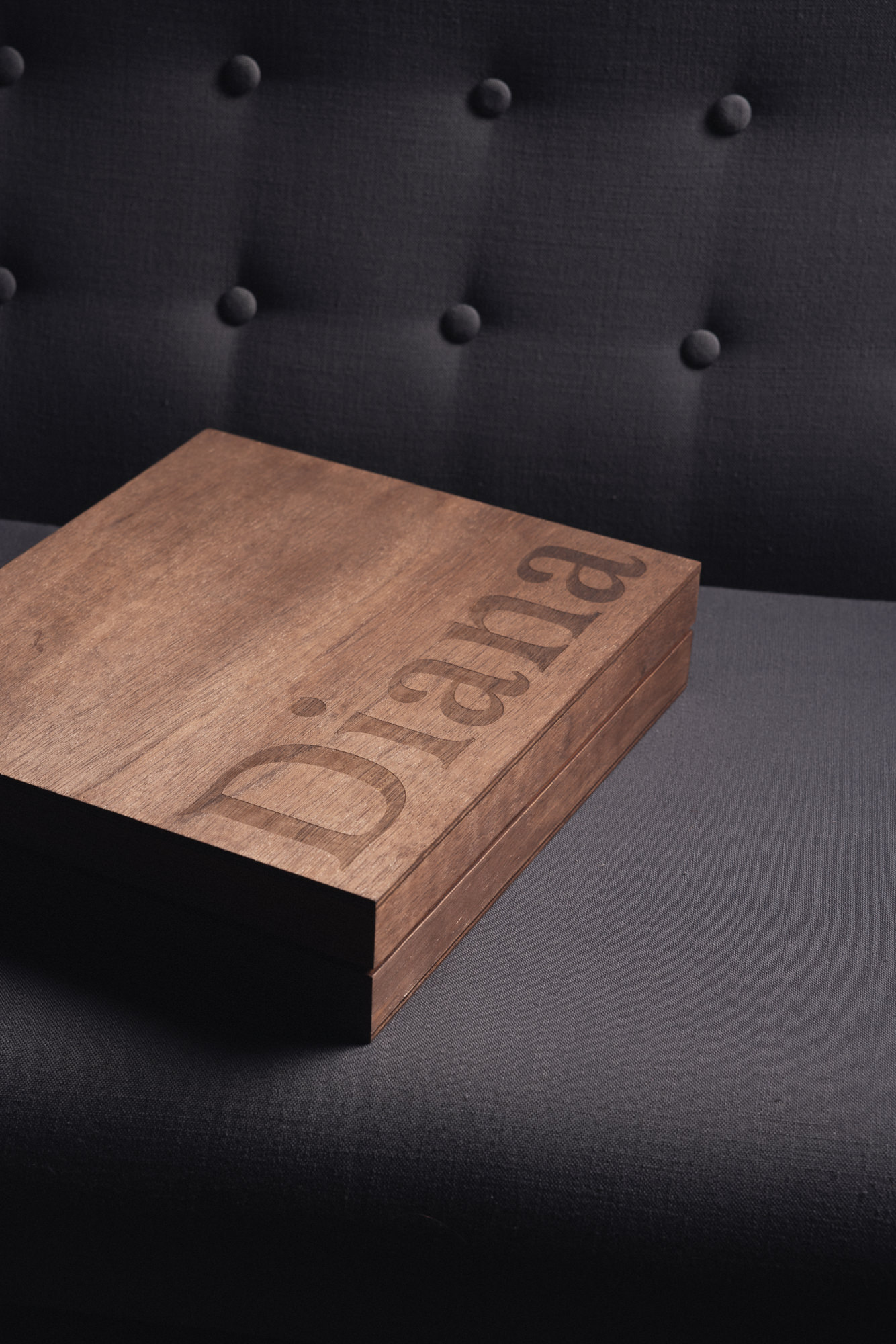 Coffret en bois pour album photo