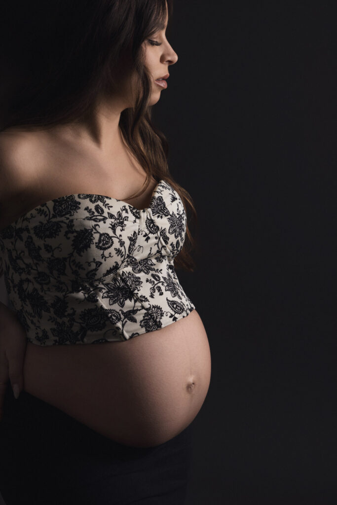 Shooting femme enceinte bustier